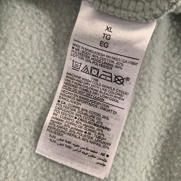 Old Navy hoodie men’s XL gray pullover fleece with pockets - Picture 6 of 6